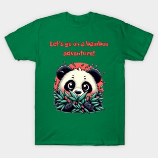 Panda’s Bamboo Quest, playing with a sweet, adorable, lovable panda T-Shirt